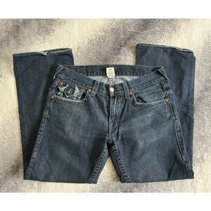 True Religion Men's Jeans Relaxed Bootcut U Back Flaps World Tour Size 34